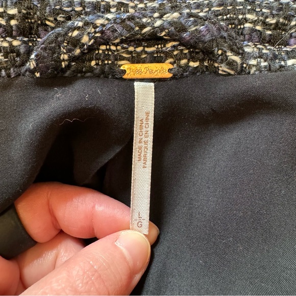 Free People Nicole Tweed Zipper Moto Jacket - Picture 12 of 15